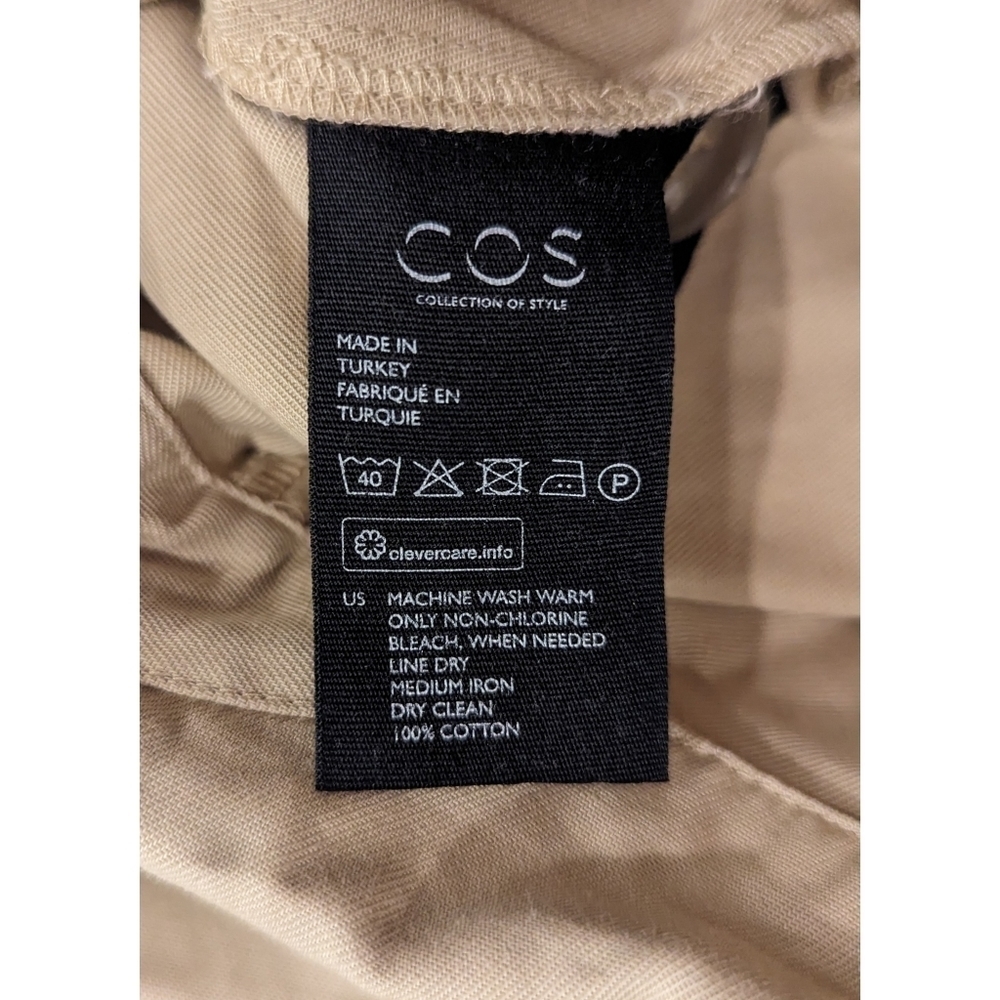 Cos Belted Button Up Camel Utility Jumpsuit Size 2 - image 7